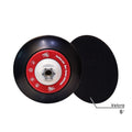 Shinemate Flexi Edge Rotary Backing Plate M14, 6" Red & Black