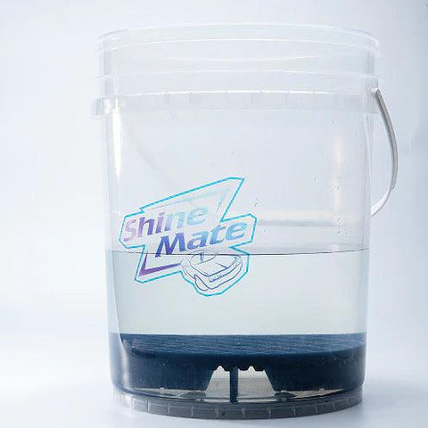 Shinemate Clear Wash Bucket + Dirt trap - Planet Car Care