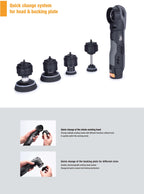 Shinemate EB210 Cordless Polisher Kit, 1.25 to 3" - Planet Car Care