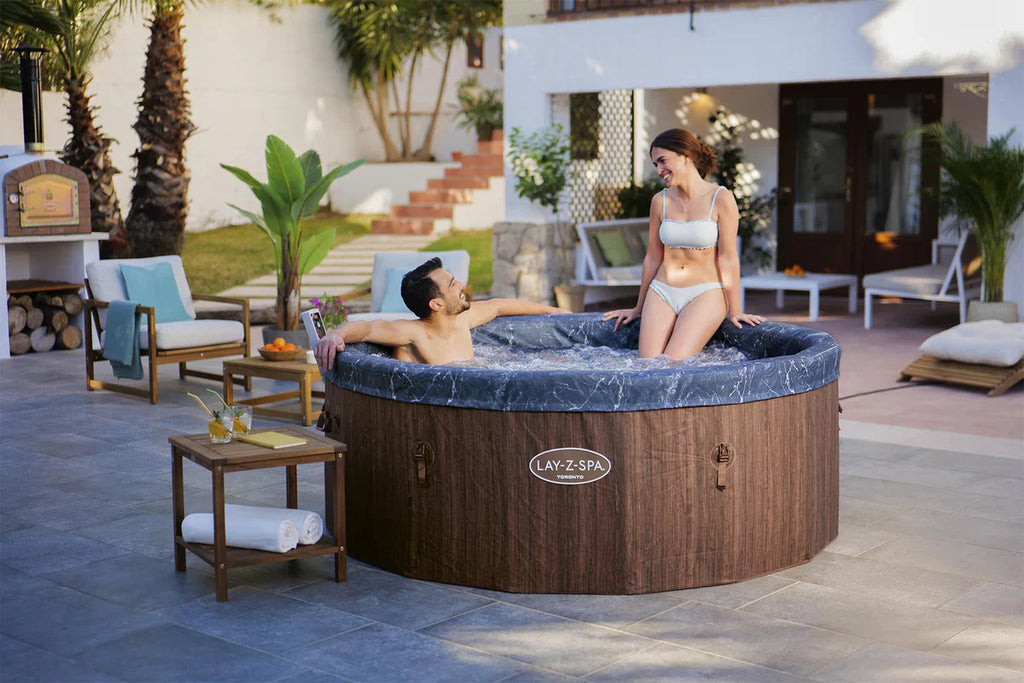 Bestway 6001W Lay-Z-Spa Toronto ThermaCore™ UltraFit™ AirJet™ Hot Tub Dia 75" Depth 30"/190cm x 76cm
