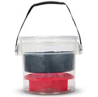 PCC Car Wash Bucket Kit With Wheels, Grit Guard, Lid & Bottle Holders, Type4