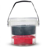 PCC Car Wash Bucket Kit With Wheels, Grit Guard, Lid & Bottle Holders, Type4
