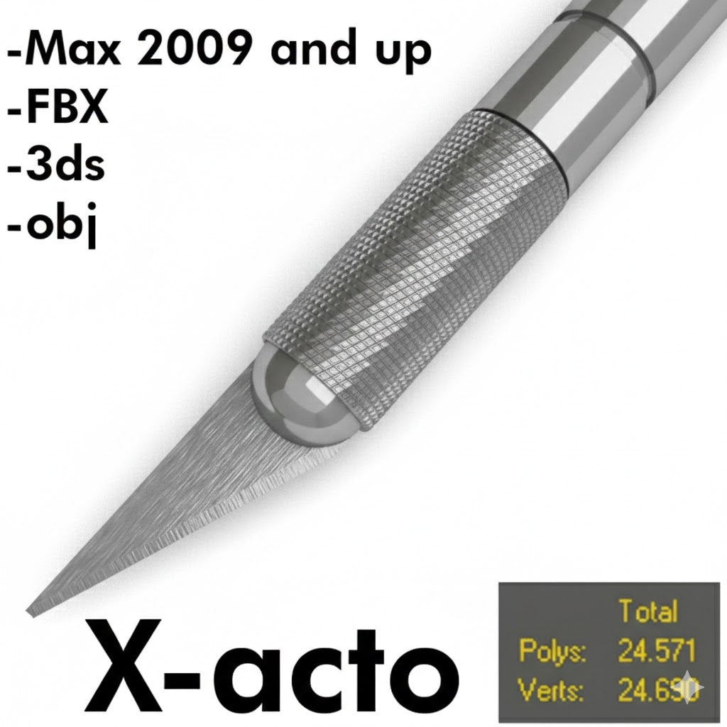 Protint X-Acto Knife – Silver Precision Craft Cutter