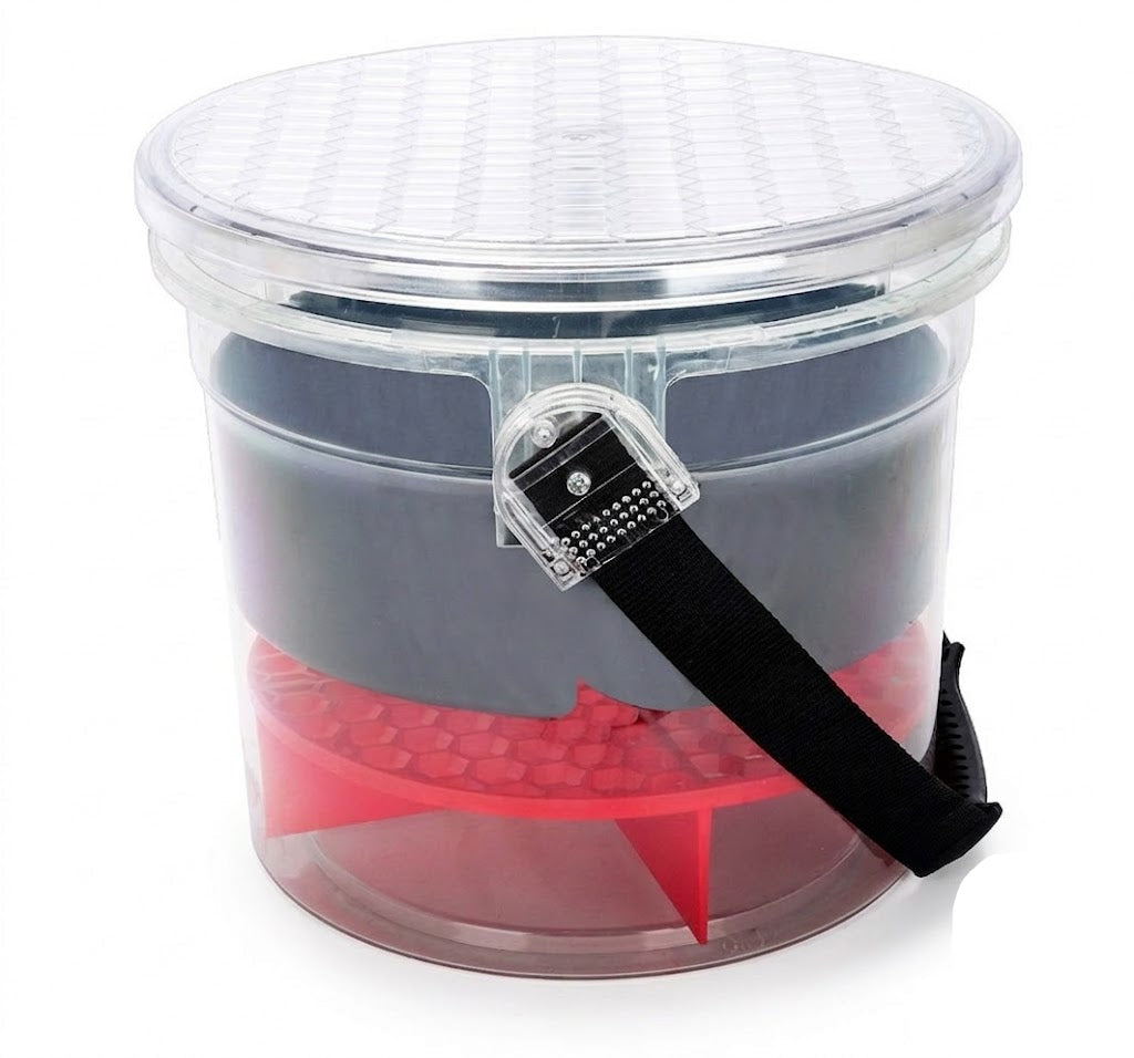 PCC Car Wash Bucket Kit With Wheels, Grit Guard, Lid & Bottle Holders, Type4