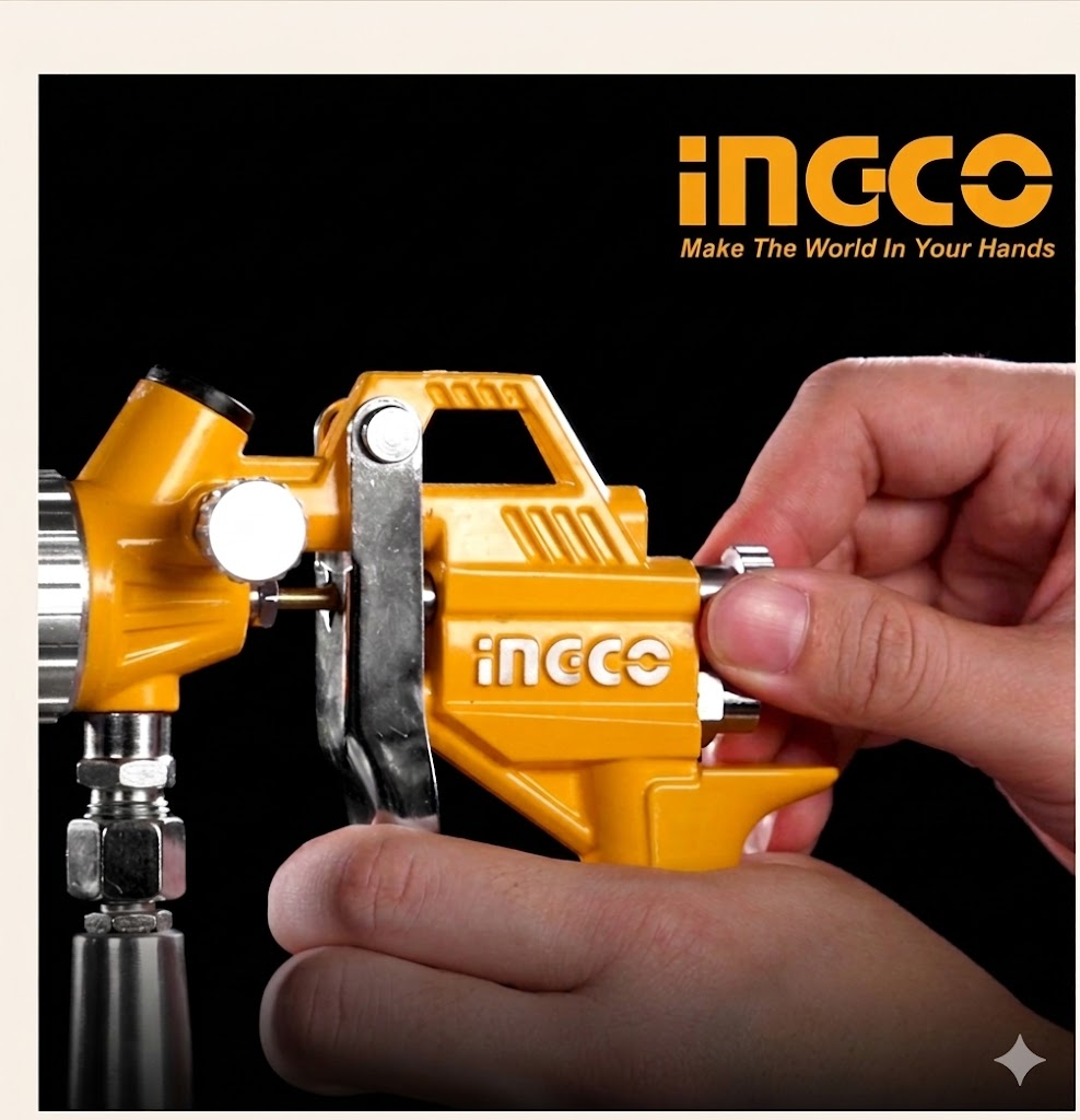 INGCO ASG3101 Air Spray Gun 1000cc – Professional Air Compressor Paint Spray Gun