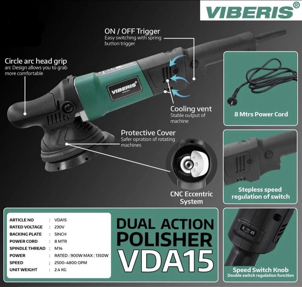 VIBERIS Dual Action Polisher 5", VDA15 Kit - Planet Car Care