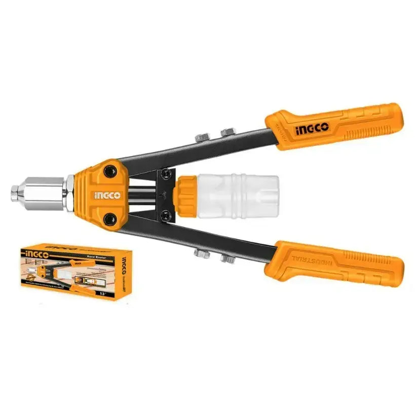 INGCO HR131 Professional 13" Hand Rivet Gun | Heavy-Duty Steel & Aluminum Riveter