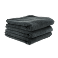 Chemical Guys Workhorse Professional Grade Microfiber Towel, Black, Pack of 3, 40x40cm - Planet Car Care