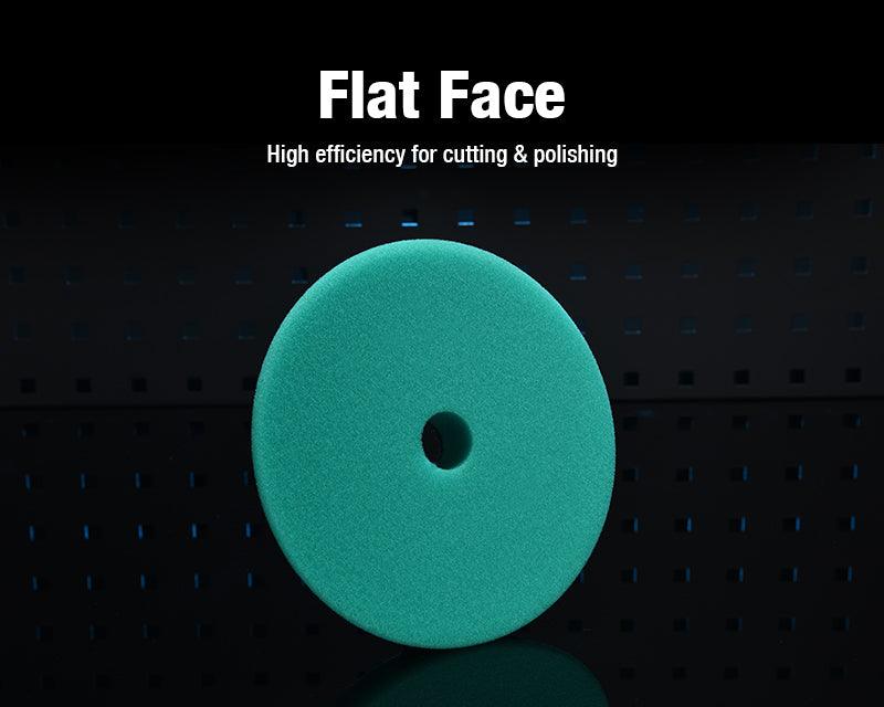 ShineMate T120 DA Green Heavy-Cut Foam Pad, Flat, 6/7" - Planet Car Care