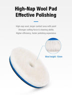 ShineMate T130 High-Nap Wool Pad, 5" - Planet Car Care