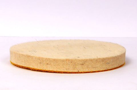 PCC Wool Felt Glass Polishing Pad, Heavy Duty, 5"