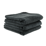 Chemical Guys Workhorse Professional Grade Microfiber Towel, Black, Pack of 3, 40x40cm - Planet Car Care
