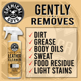 Chemical Guys Leather Cleaner, Colorless & Odorless Super Cleaner, 473ml