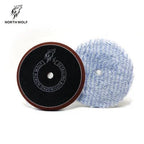 North Wolf Blue Hybrid Wool Pad, 5" - Planet Car Care