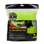Chemical Guys EL Gordo Extra Thick Professional Microfiber Towel, Green, 16.5"X16.5", Pack of 3 - Planet Car Care