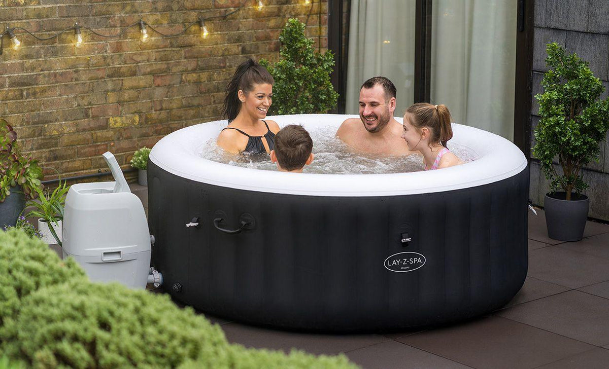 Bestway Lay-Z-Spa® Miami AirJet™ Hot Jacuzzi Spa, Dia 71" x Depth 26" - Planet Car Care