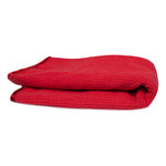 Chemical Guys Waffle Weave Glass And Window Microfiber Towel, Red 24"X16"