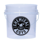Chemical Guys Heavy Duty Ultra Clear Detailing Bucket, 4.25 Gallon