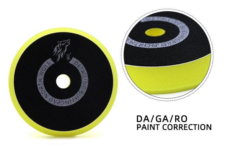 North Wolf DA Yellow Polishing Foam Pad, 6" - Planet Car Care