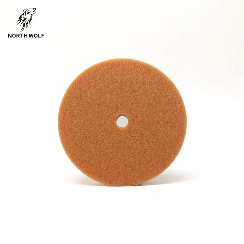 North Wolf Rotary Orange Polishing Foam Pad, 6" - Planet Car Care