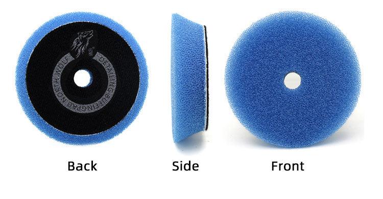 North Wolf DA Blue Heavy Cutting Foam Pad, 3" - Planet Car Care