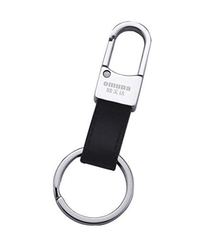 PCC Omuda Hook Locking Double Ring Metallic Keychain/Keyring