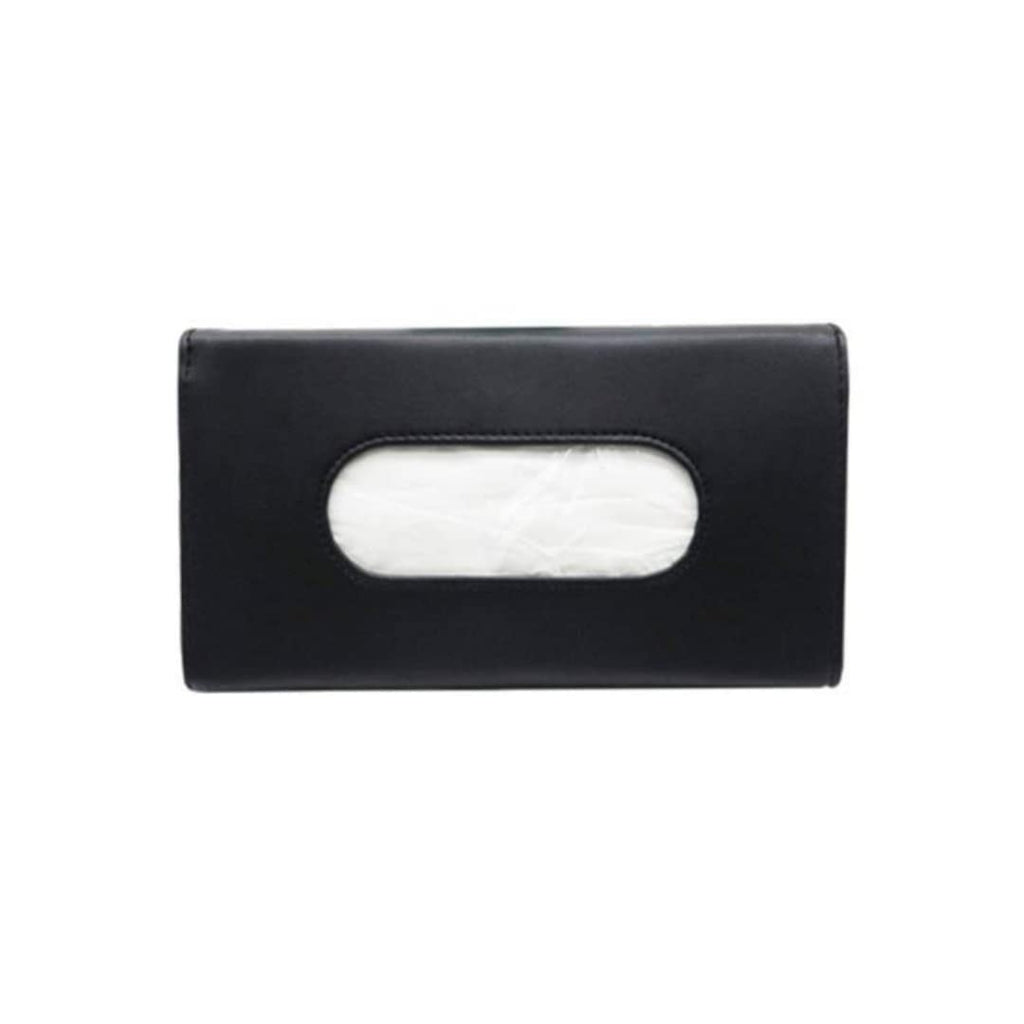 AutoFurnish Softpick Leatherette Car Dashboard Tissue Box, Black