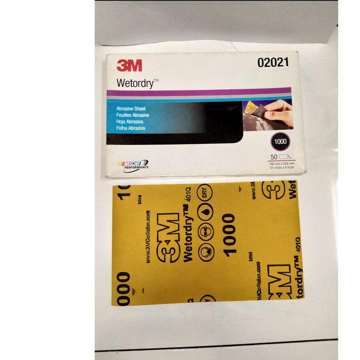 3M Microfine 401Q Grade 1000 Abrasive Sand Paper, 5.5" x 9" - Planet Car Care