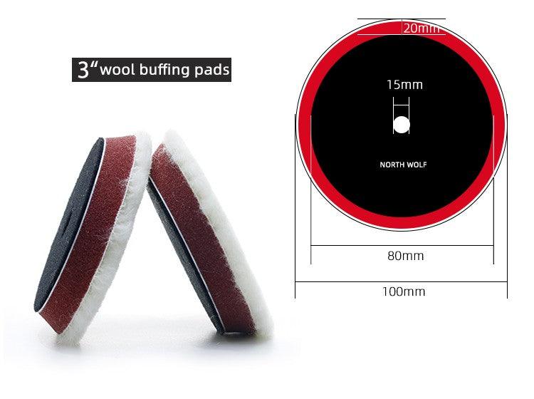 North Wolf High Nap Wool Pad With Foam, 12mm, 3" - Planet Car Care
