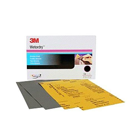 3M 234Q Wetordry Grade 600 Abrasive Sand Paper, 9" x 11"