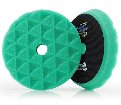 ShineMate T120 DA Green Heavy-Cut Foam Pad, Diamond, 5/6" - Planet Car Care
