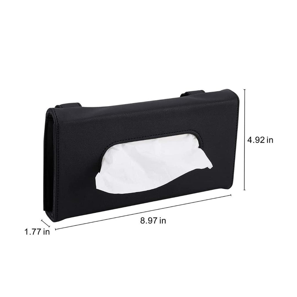 Autographix Car Sun Visor Tissue Holder Black Planet Car Care