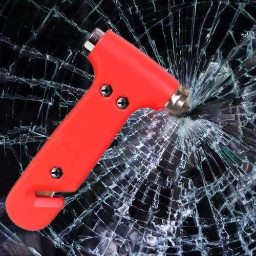 PCC Emergency Hammer Glass Breaker With Seat Belt Cutter - Planet Car Care