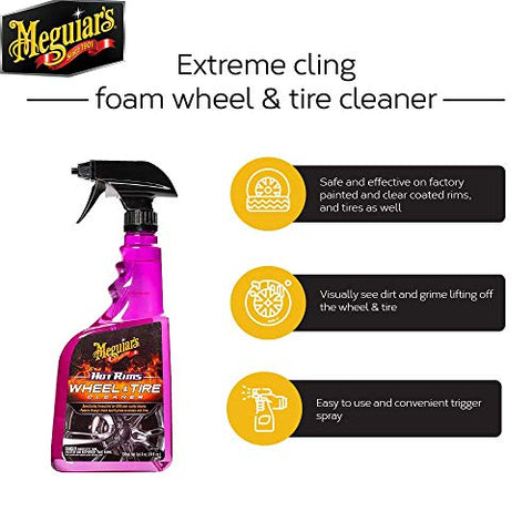 Meguiar's Hot Rims Wheel & Tire Cleaner 710Ml - Rim Cleaner