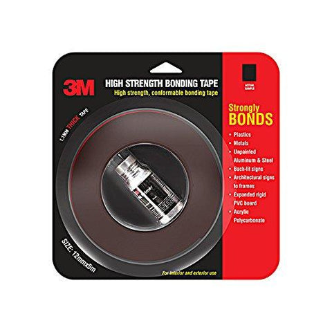 3M High Strength Bonding Tape With Primer, 12mm x 5m