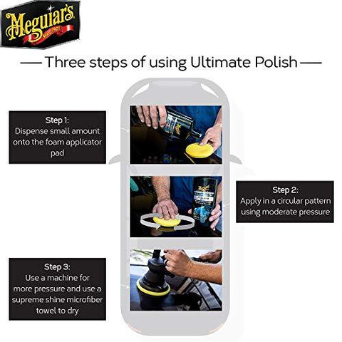 Meguiars Ultimate Polish Pre-Wax Glaze & Microfiber Cloth Kit