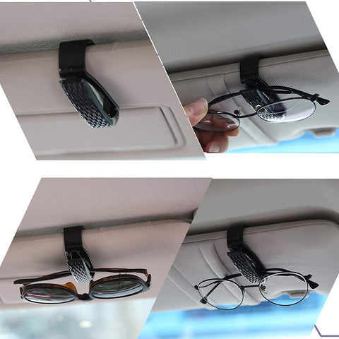 Car Sun Visor Sunglasses Holder Eyeglasses Case Protective Glasses Storage  Box