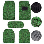 PCC Universal Grass / Loop / Noodle Car Mats, Green - Planet Car Care