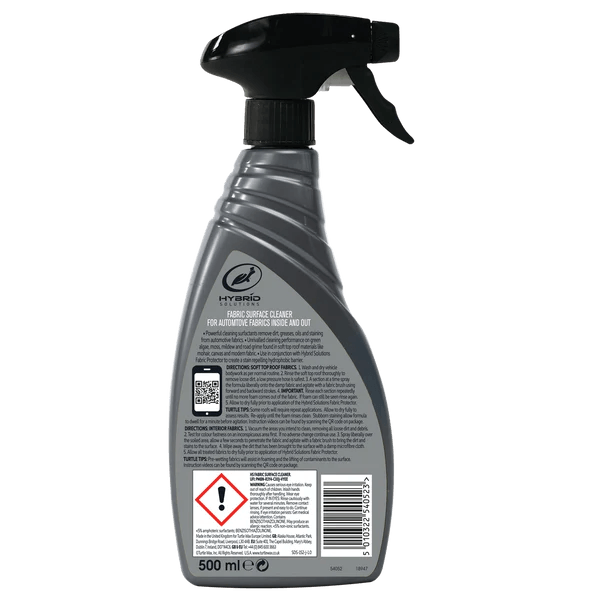 Turtle Wax Hybrid Solutions Fabric Surface Cleaner, 500ml - Planet Car Care