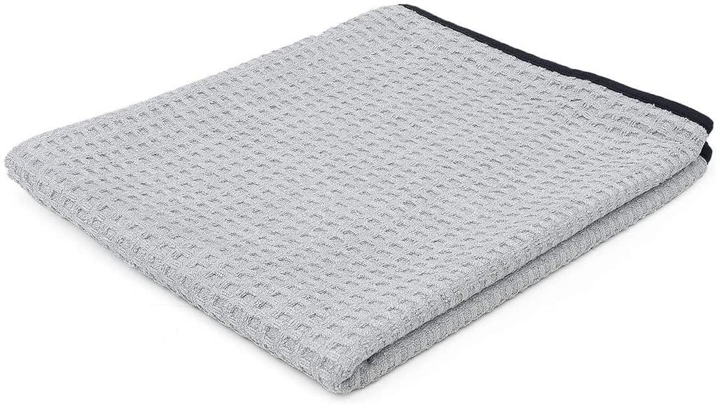 PCC Waffle Weave Top-Notch Car Drying Towel, 100x70cm, Grey - Planet Car Care