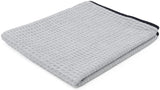 PCC Waffle Weave Top-Notch Car Drying Towel, 100x70cm, Grey