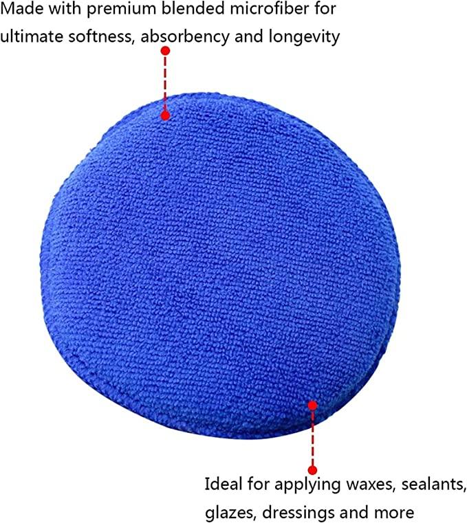 PCC Premium Microfiber Applicator Pad, 5" - Planet Car Care
