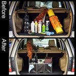 PCC Car Trunk Organizer, 3 Compartments Collapsible