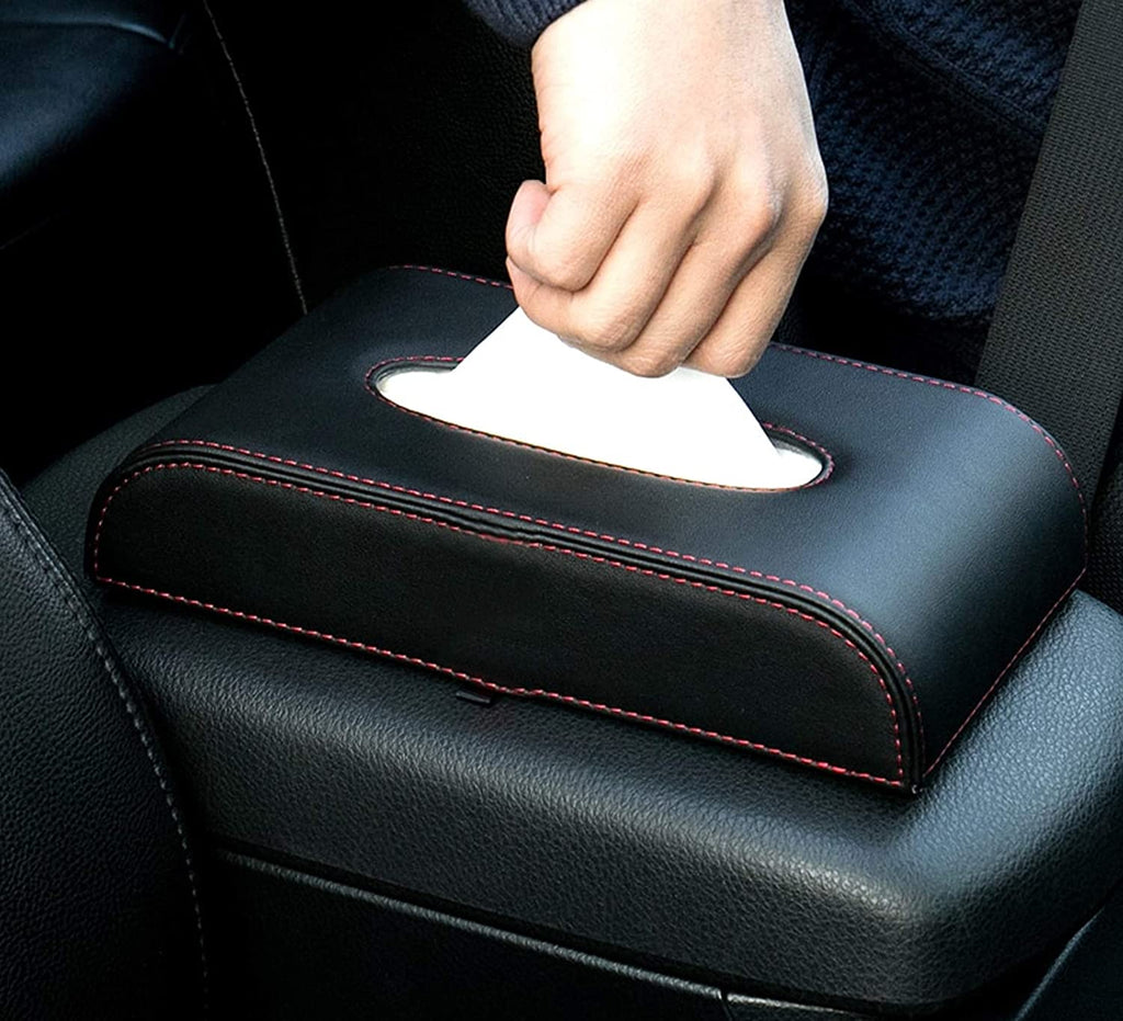 AutoFurnish Softpick Leatherette Car Dashboard Tissue Box, Black – Planet  Car Care