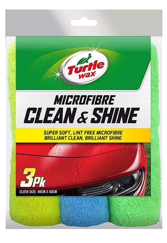 Turtle Wax Microfiber Clean and Shine, 3 Pk - Planet Car Care