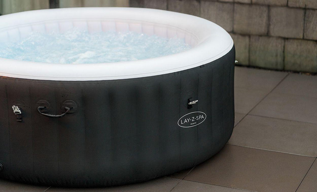 Bestway Lay-Z-Spa® Miami AirJet™ Hot Jacuzzi Spa, Dia 71" x Depth 26 ...