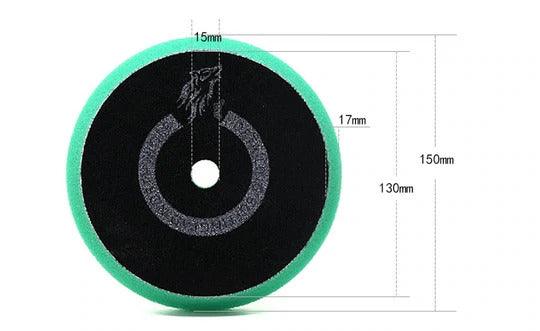 North Wolf DA Green Cutting Foam Pad, 5" - Planet Car Care