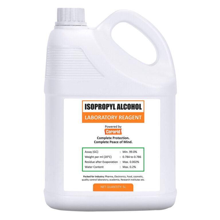 Cororid IPA Pure Labratory Grade, 99%, 5L - Planet Car Care