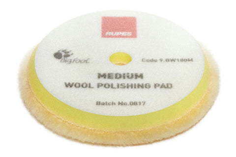 RUPES 9.BW180M Medium Wool Polishing Pad, 150/170 mm, 6" - Planet Car Care