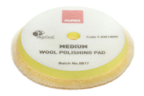 RUPES 9.BW180M Medium Wool Polishing Pad, 150/170 mm, 6"